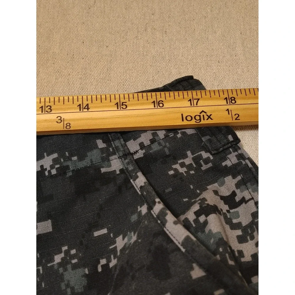 Tru-Spec Digital Camo Tactical Cargo Pants Mens Medium Regular Grey Black Camo